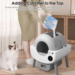 Topika Cat Litter Box with App Control, Automatic Self Cleaning