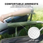Topika Folding Camping Chair - Sturdy Outdoor Folding Chair for Adults