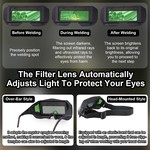 Topika Auto Darkening Welding Glasses Solar Welding Goggles True Colour A