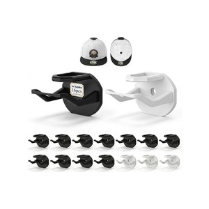 Topika - Hat Hooks For Wall, Cap Hooks And Caps Hanger Set, 16 Pcs