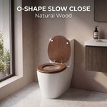 Topika - Toilet Seat with Soft-Close Hinges, Round Toilet Lid