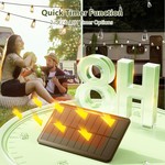 Topika - Solar Lights Outdoor String, Solar Festoon Light, Solar Cafe Light
