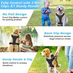 Topika No Pull Dog Harness Easy Walk Harness with Leash for Large Dogs