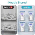 Topika Breastmilk Storage Container Fridge Freezer Organiser 4pack