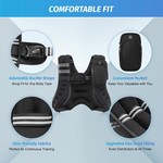 Topika Weighted Running Vest for Men/Women with Pockets