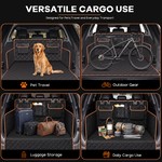 Topika Dog Cargo Liner, Waterproof Non-Slip Boot Mat with Organiser