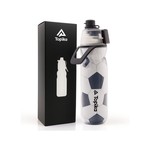 Topika Cycling Water Bottle with Spray Mist, 590ml Insulated Sports Bottle