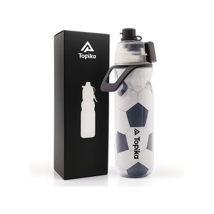 Topika Cycling Water Bottle with Spray Mist, 590ml Insulated Sports Bottle