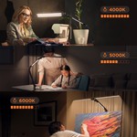 Topika LED Desk Lamp with Clamp, 2+1 Light Bar, Remote & Touch Control