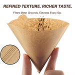 Topika V60 Pour Over Coffee Paper Filters 100Pcs Cone Coffee Filter Papers
