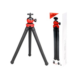 Topika Octopus & Portable Tripod with Phone Holder for Phone & Camera