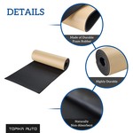 Topika Car Heat Shield & Sound Deadening Mat - 2.5m/5m x 1m, 5mm