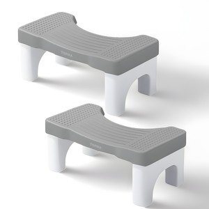 Topika - Ergonomic Toilet Stool for Adults & Kids, Non-Slip Bathroom Step