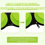 Topika - Collapsible Dog Bowls Silicone Travel Pet Food and Water Bowls Set