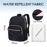 Topika Ladies 15.6" Laptop Backpack rechargeable USB Port Waterproof Oxford