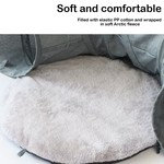 Topika 2-in-1 Cat Tunnel Bed with Hanging Ball Interactive Cat Toy for Cats