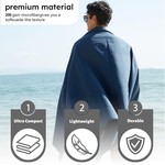 Topika Quick Dry Microfiber Towel, 180x80cm Super Absorbent All-Season Use