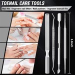 Topika Large Nail Clippers Set,Toenail&Fingernail Clipper Kit for Men/Women