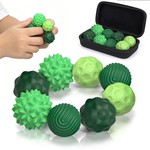 Topika 8 Silicone Magnetic Fidget Balls, Sensory Stress Relief Stim Toys