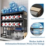Topika Over The Sink Dish Rack 2 Tier Acrylic cabinet door Dish Storage