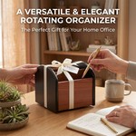 Topika - Remote Caddy For Table, TV Remote Caddy, Wooden Desk Organizer