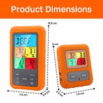 Topika Wireless Meat Thermometer 4 Probes for BBQ Smoker Grill,Large Screen