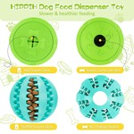 Interactive Dog Toy Ball, Puppy Dog Teething Toys & Food Treat Balls