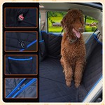 Topika - Dog Car Seat Cover for Back Seat,Hard Bottom Dog Back Seat Hammock
