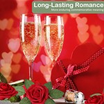 Topika - 25-Piece Artificial Foam Roses with Stems, Red Fake Flower Bouquet