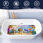 Topika Baby Bath Mat, Non-Slip Anti-Mould Toddler Tub Mat