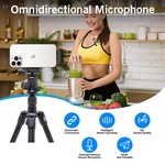 Topika Wireless Microphone for iOS & Android, with Noise Reduction & 6h
