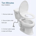 Topika Smart Bidet Toilet Seat Attachment with Dual Spray & Easy Control