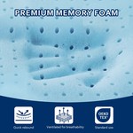 Topika - Cervical Cooling Gel Memory Foam Pillow For Side And Back Sleepers
