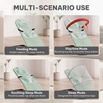 Topika Baby Bouncer with Mosquito Net, Foldable Rocking Chair