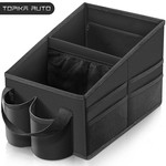 Topika - Car Back Seat Organizer, Seat Storage for Children, 2 Cup Holders