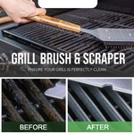 Topika - 50-Piece Premium BBQ Grill Accessories Set Braai Tools for Cooking