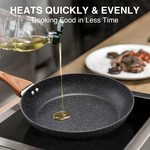 TopikaHome-Non Stick Frying Pans,Nonstick Fry Pan and Cookware Set with Coating