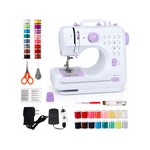 Topika 12-Stitch Mini Sewing Machine with 42pc Thread Kit for Beginners