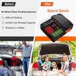 TopikaAuto - 840D Waterproof Car Roof Luggage Bag Carrier Bag, 425L/568L