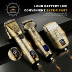 Topika 3-in-1 Trimmer & Shaver Kit, Professional Hair Clippers for Men