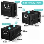 TopikaAuto - 1680D Car Boot Trunk Organizer with Lid & Shoe Storage Box