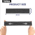 Workout Headbands - Non-Slip Sweat Athletic Hairbands - 24 x 4.5cm - 3 Pack