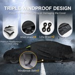 TopikaAuto 10-Layer Car Cover Waterproof All Weather SUV Hatchback Sedan