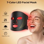 Topika Red Light Therapy for Face LED Mask, 3 Modes Portable