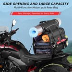 Motocentric 50/60L Waterproof Motorcycle Tail Bag, Rear Seat Travel Luggage