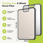 Topika Titanium Cutting Board for Kitchen, Double-Sided 52.7×35cm Board