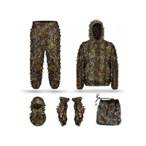 Topika Ghillie Suit 3D Leafy Camo Suit for Hunting & Wildlife Photography