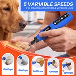 Topika Multi Mini Grinder Rotary Tool Kit -5-Speed Cordless Drill with LED
