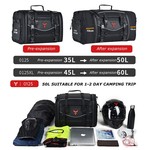 Motocentric 50/60L Waterproof Motorcycle Tail Bag, Rear Seat Travel Luggage