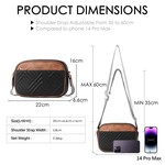 Topika - Ladies Crossbody Bag for Women Small Shoulder Bag with Wide Strap
